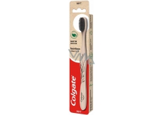 Colgate Bamboo Charcoal szczoteczka do zębów miękka, wyprodukowana w 100% z naturalnego, biologicznie rozkładalnego bambusa