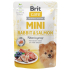 Brit Care Mini Rabbit & Salmon Fillets In Gravy kompletné superprémium karmivo pro dospělé psy mini plemen kapsička 85 g