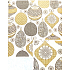 Nekupto Dárkový balicí papír vánoční 70 x 500 cm Bílý se zlato-černými ozdobami