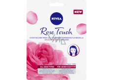 Nivea Rose Touch 10-minutowa nawilżająca maska tekstylna 1 szt.