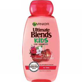 Garnier Ultimate Blends Kids Třešeň a sladké mandle 2v1 šampon na vlasy pro děti 250 ml