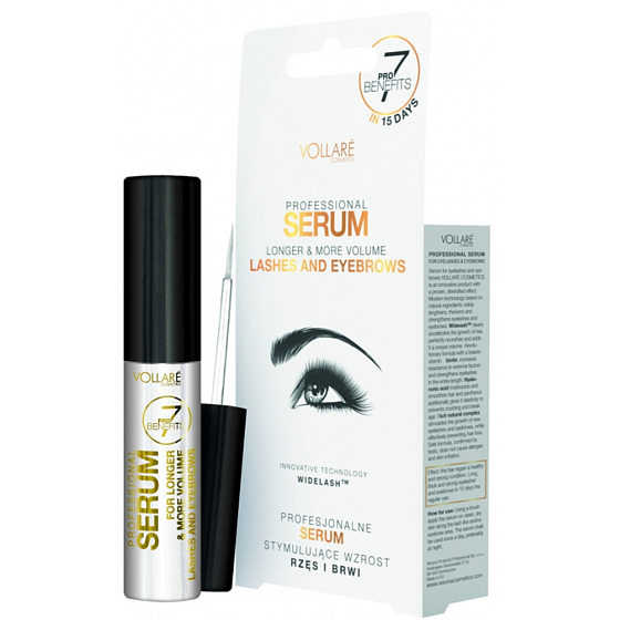 Vollaré Cosmetics Longer & More Volume sérum pro růst obočí a řas 9 ml