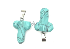 Tyrkenit Penis do szczęścia, przywieszek naturalny kamień ręcznie szlifowany ok. 11 x 22 mm, kamień młodych ludzi, szuka życiowego celu