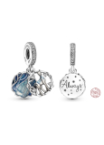 Zawieszka ze srebra próby 925 Harry Potter - Patron Snape'a w postaci jelenia, 2w1 charms do bransoletki