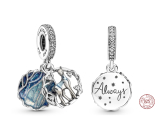 Zawieszka ze srebra próby 925 Harry Potter - Patron Snape'a w postaci jelenia, 2w1 charms do bransoletki