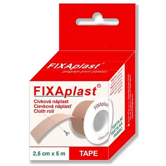 Fixaplast Textilní cívková náplast 2,5 cm x 5 m