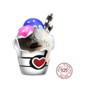 Zawieszka Srebrna 925 Lody, koralik do bransoletki, jedzenie i picie Zawieszka Srebrna 925 Lody, koralik do bransoletki, jedzenie i picie