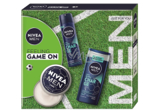 Nivea Men Feeling Game on krem do twarzy, ciała i rąk 150 ml + Nivea Men Ultra Charge antyperspirant w sprayu 150 ml + Nivea Men Ultra Charge żel pod prysznic 250 ml, zestaw kosmetyczny dla mężczyzn