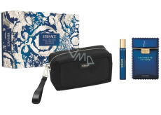 Versace Eau Fraiche Extreme Pour Homme parfémovaná voda 100 ml + cestovní sprej 10 ml + kosmetická taška, dárková sada pro muže
