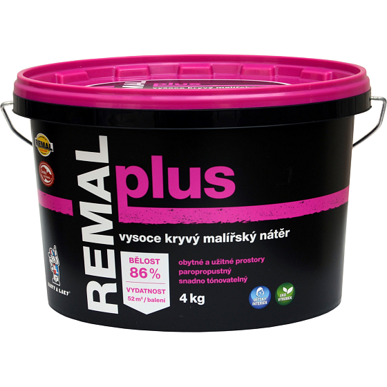 REMAL Plus wysoce kryjąca farba na ścianę, 4 kg