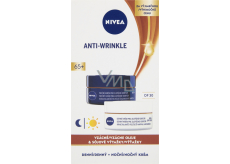 Nivea Anti-Wrinkle Contouring 65+ denní a noční krém pro zlepšení kontur, 2 x 50 ml