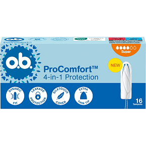o.b. ProComfort tampony super 16 sztuk o.b. ProComfort tampony super 16 sztuk