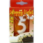 Happy light Świeczka urodzinowa cyfra 5 w pudełku