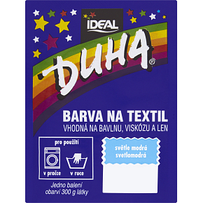Ideal Duha jasnoniebieska, barwa do tkanin na bawełnę, wiskozę i len, na 300 g tkaniny, 15 g