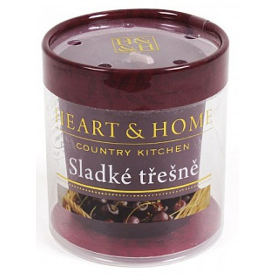 Heart & Home Sladká třešeň Sojová vonná svíčka bez obalu hoří až 15 hodin 53 g