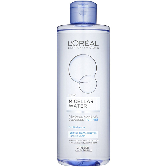 Loreal Paris Micellar Water micelární voda pro normální až smíšenou, citlivou pleť 400 ml
