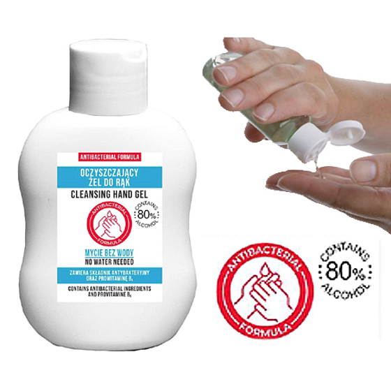 Uroda Antibakteriální gel na ruce s obsahem 80% alkoholu 100 ml