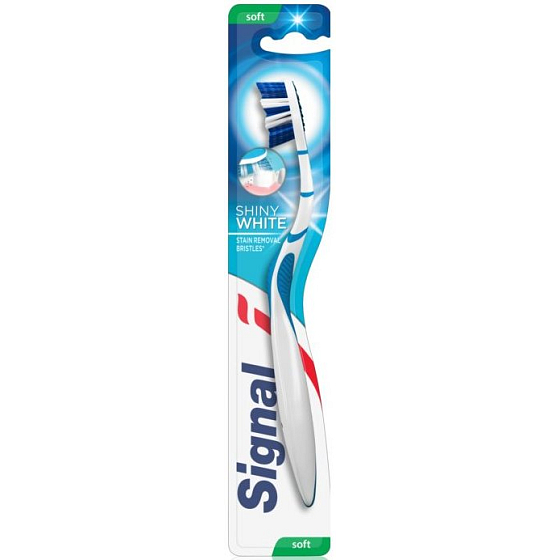 Signal Shiny White Soft měkký zubní kartáček