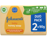 Johnsons Baby Med mydło do kąpieli dla dzieci 2 x 90 g, duopack