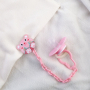 Baby Farlin Pacifier Clip řetízek na šidítko Myška růžová pro děti 0+ měsíců
