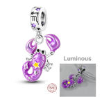 Charm Srebrny 925 Luminozny - Znak Zodiaku Skorpion, zawieszka na bransoletkę