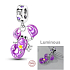 Charm Srebrny 925 Luminozny - Znak Zodiaku Skorpion, zawieszka na bransoletkę
