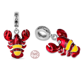 Charm Srebrny 925 Homar, zawieszka na bransoletkę zwierzę