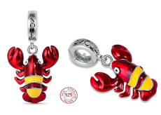 Charm Srebrny 925 Homar, zawieszka na bransoletkę zwierzę
