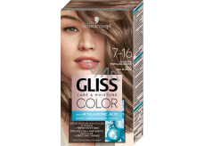 Schwarzkopf Gliss Color farba do włosów 7-16 Chłodny popielaty blond 2 x 60 ml