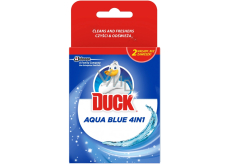 Duck Aqua Blue Efekt niebieskiej wody 4w1 Wc zwiększony dozownik zapasowy wkład 2 x 40 g