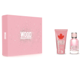 Dsquared2 Wood pour Femme woda toaletowa 30 ml + mleczko do ciała 50 ml, zestaw prezentowy dla kobiet
