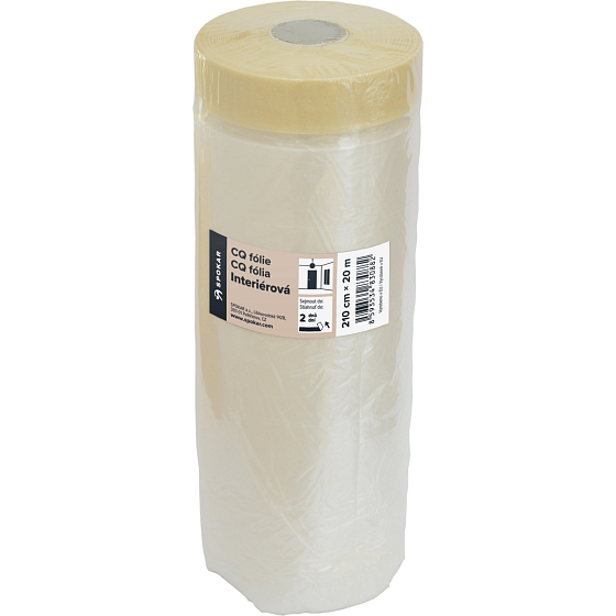 Spokar CQ fólie s papírovou páskou, 210 cm x 20 m