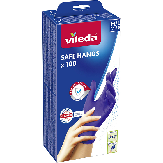 Vileda Simple jednorazowe rękawice, M/L, 100 sztuk