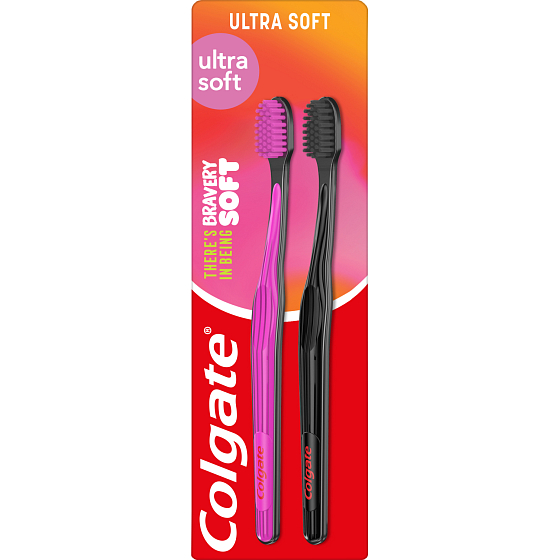 Colgate szczoteczka do zębów Ultra Soft, miękka, 2 szt.