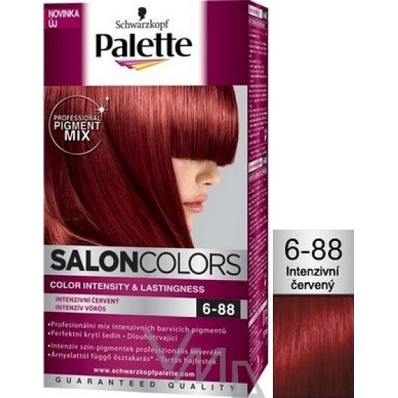 Schwarzkopf Palette Salon Colors barva na vlasy odstín 6-88 Intenzivní červená