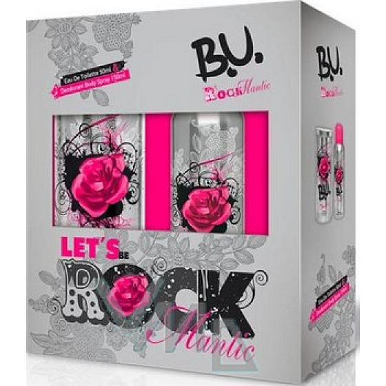 B.U. Rockmantic toaletní voda 50 ml + deodorant sprej 150 ml, pro ženy dárková sada