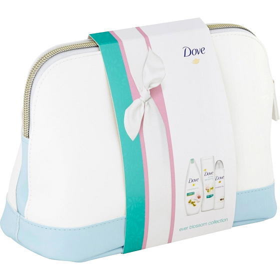 Dove Ever Blossom Collection sprchový gel 250 ml + tělové mléko 250 ml + Invisible Dry antiperspirant sprej 150 ml, kosmetická sada