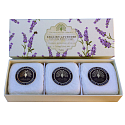 English Soap Angielska Lawenda naturalne perfumowane mydło z masłem shea 3 x 100 g
