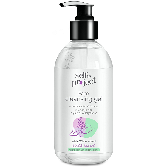 Selfie Project Čisticí gel na obličej dávkovač 250 ml