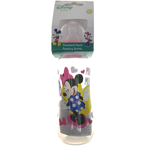 Disney Baby Minnie kojenecká láhev pro děti od 0 měsíců 250 ml