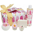 Bomb Cosmetics Ledová královna šumivý balistik 160 g + špalíček 50 g + košíček 30 g + glycerinové mýdlo 100 g + pěna do koupele 300 ml, kosmetická sada