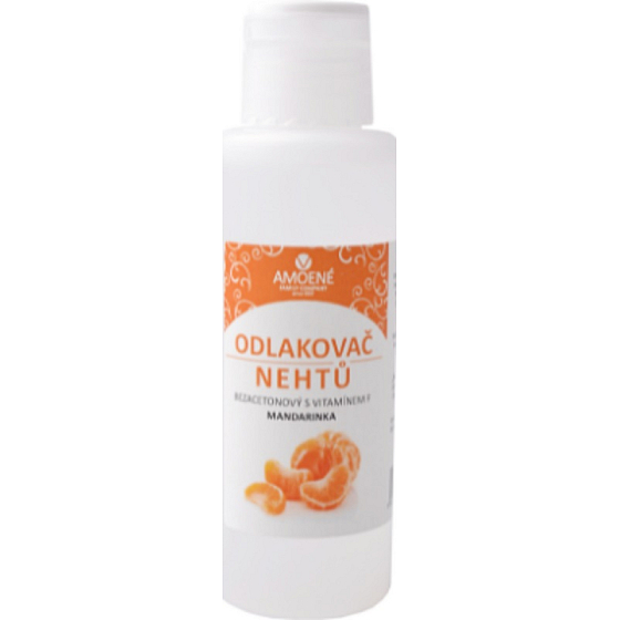 Amoené Mandarinka bezacetonový odlakovač na nehty s vitaminem F 100 ml