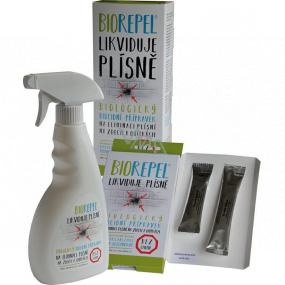 Bio Repel Biologický přípravek k potlačování plísní na zdech a omítkách - chytrá houba 1 g + 2 g + Bio Repel sprej 500 ml, sada Bio Repel Biologický přípravek k potlačování plísní na zdech a omítkách - chytrá houba 1 g + 2 g + Bio Repel sprej 500 ml, sada