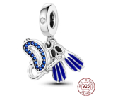 Charm Srebrny 925 do nurkowania, snorkelingu, 3w1 zawieszka na bransoletkę sport