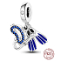 Charm Srebrny 925 do nurkowania, snorkelingu, 3w1 zawieszka na bransoletkę sport