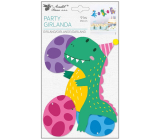 Girlanda papierowa Dinozaury 15 x 25 cm