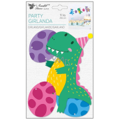Girlanda papierowa Dinozaury 15 x 25 cm