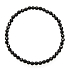 Onyx fasetowy elastyczny naturalny kamień, kulka 4 mm / 19 cm, kamień życiowej siły