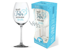 Nie kupiony Jest czas na wino kieliszki do wina z nadrukiem Najlepszy tata... 440 ml