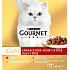 Purina Gourmet Gold dla kotów, wołowina, indyk z kaczką, łosoś z kurczakiem, kurczak z wątroba, 8x85 g